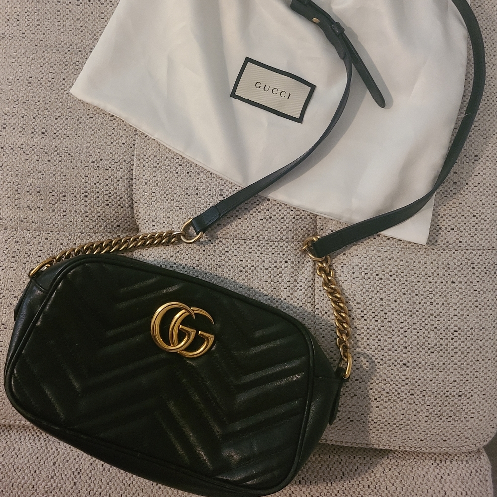 GG Marmont small matelassé shoulder bag